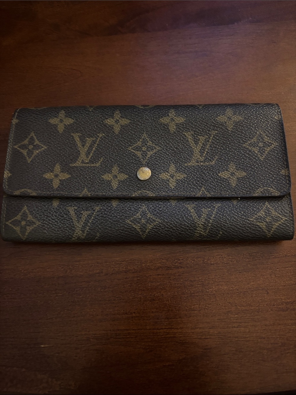 Louis Vuitton Monogram Continental Wallet - Brown & Gold